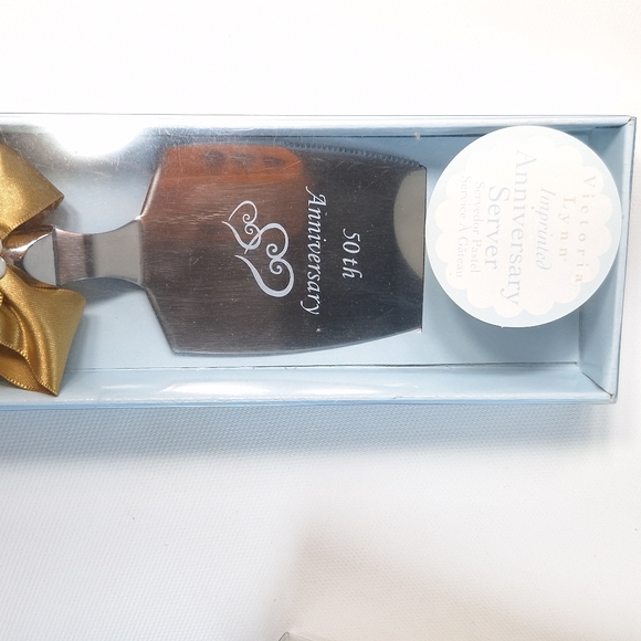 50th Anniversary Celebration Package Picture Frame Cake Topper Serving - Picture 3 of 10